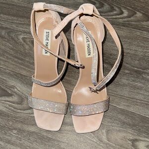 Steve Madden Blush and Sparkle Heels